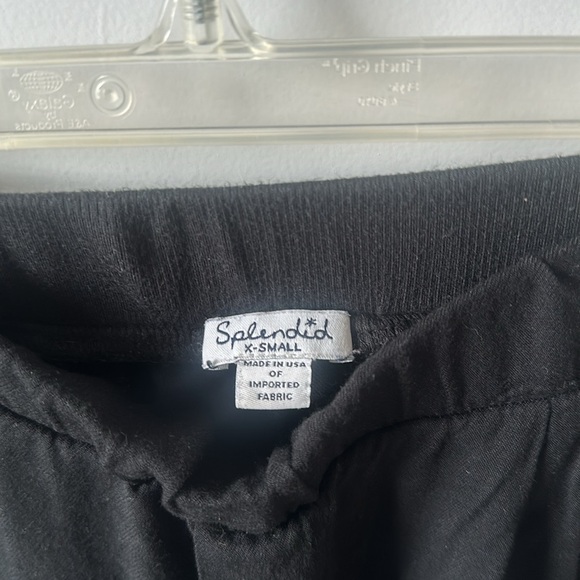 Splendid Lounge Black Joggers / Lightweight pants XSmall - Picture 5 of 6